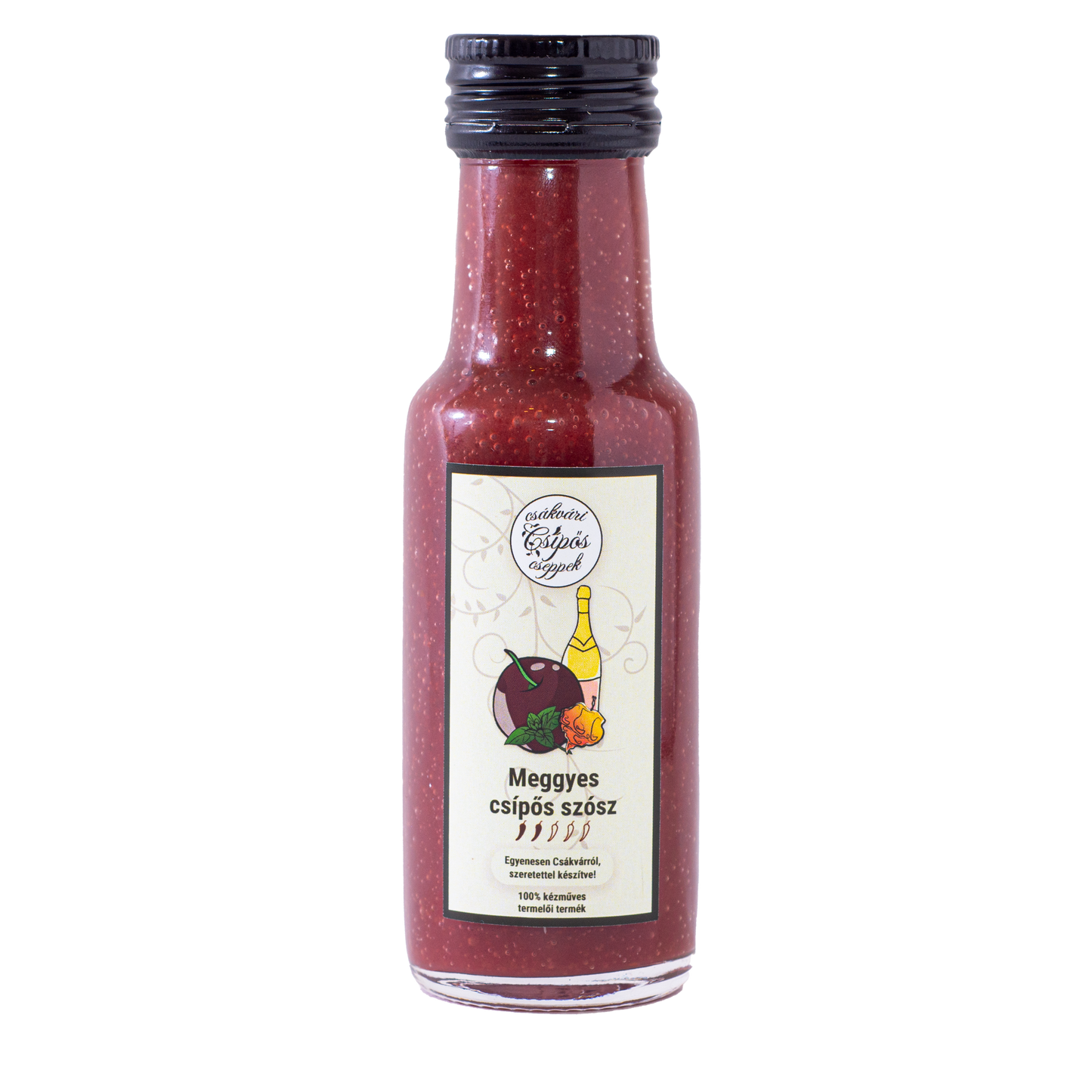 Meggyes-bazsalikomos csípős szósz 100ml